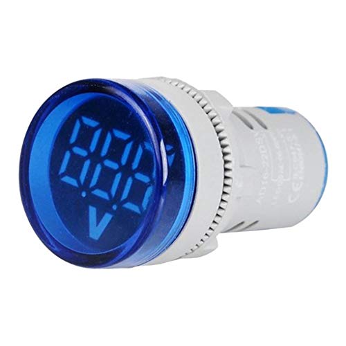 電圧計AC 12-500V電圧計電力モニタLEDパイロットインジケータ青, 青い