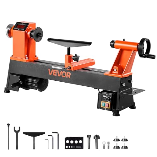 VEVOR Wood Lathe, 6Amp 1...