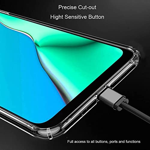 Image of WOW IMAGINE Crystal Clear Transparent Back Case Cover for Oppo A78 5G | Full Device & Camera Protection Shockproof TPU | Flexible Silicone Back Cover Case - Transparent