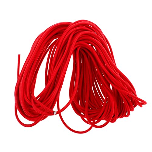 Luzhengyang 4mm Red Elastic Bungee Rope Marine Shock Cord - Tie Down Bungee Cord for Car Truck Roof Racks and Boats - 50m/164ft - 20m