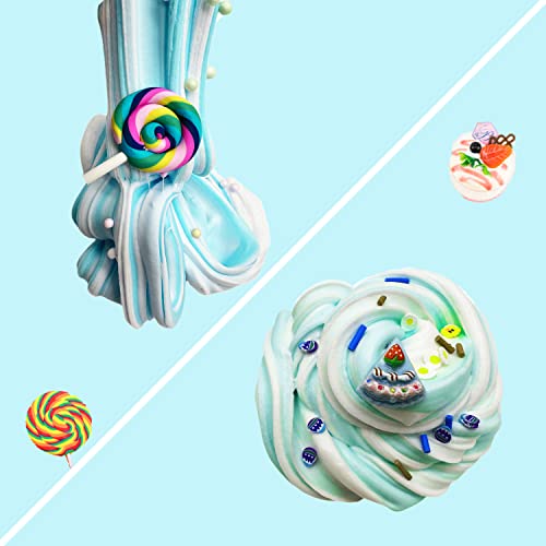 image for EASYCITY 9 Pack Fruit Dessert Butter Slime kit for Girls, Party Favor 