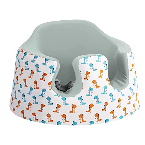 Image of Zooawa Seat Cover Compatible with Bumbo Seat, Children Chair Protector Baby Seat Cover Washable Infant Booster Seat Accessory, Baby Comfortable Seat Cover Compatible with Bumbo Seat, White