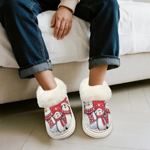 House Slippers for Woman Comfortable Fuzzy Polar Fleece Shoes 5.5-114