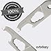 Orbitkey Multi Tool for Key Organizer or Key Ring | 6-in-1 Compact Utility Tool, Bottle Opener, Multi-Size Hex Wrench, Box Cutter, Flat Head Screwdriver, Pryer, & File | Stainless Steel, Durable