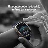 Apple Watch Ultra 3 [GPS + Cellular 49mm] Running and Multisport Smartwatch with Black Titanium Case and Black Charcoal Trail Buckle - Satellite Communications, Health and Activity Tracking - 4