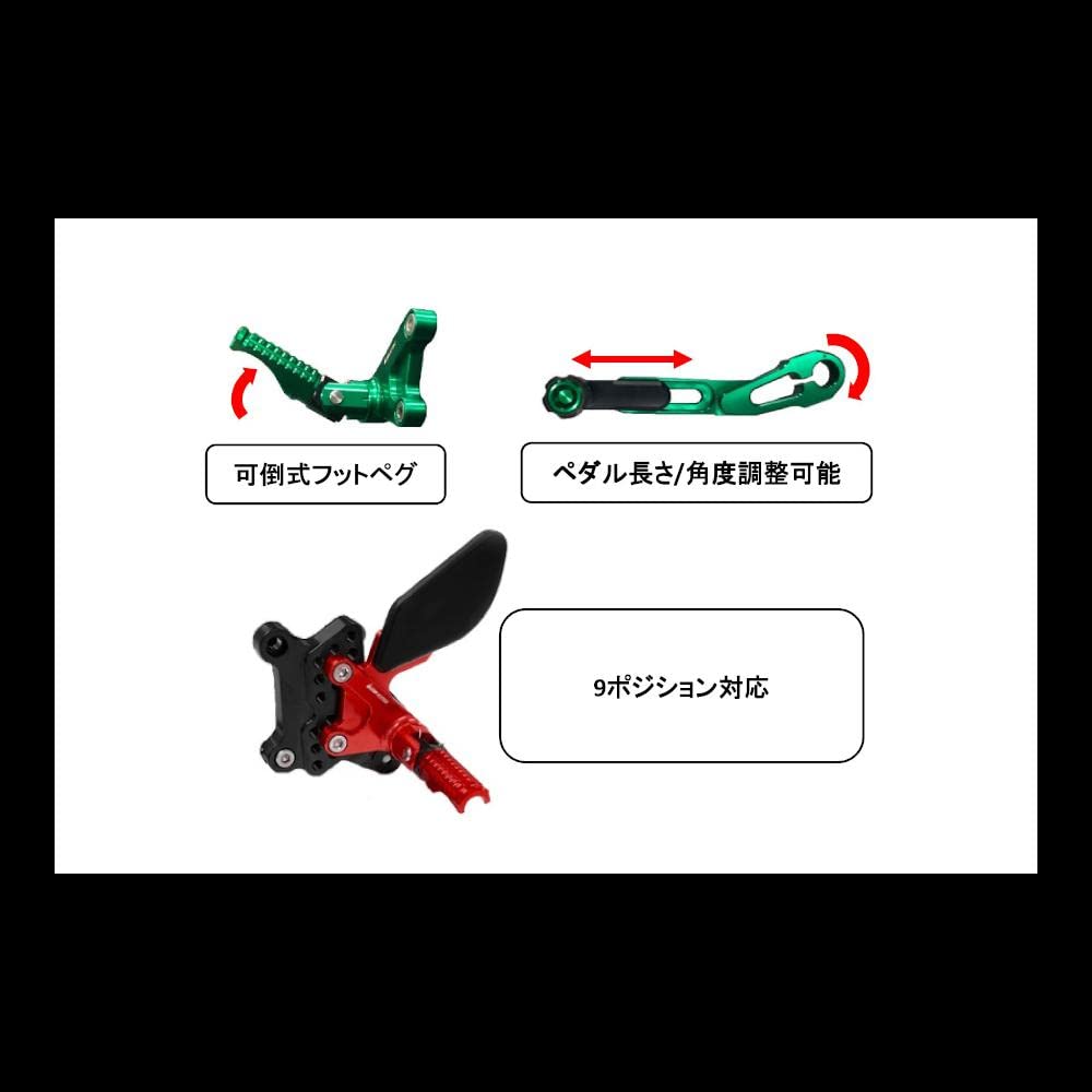 Amazon.co.jp: BIKERS(バイカーズ) バックステップ ZX-6R 9