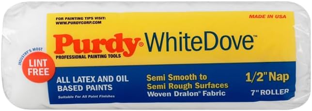 Purdy 140670073 White Dove Roller Cover, 1 inch x 1/2 inch image 3