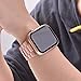 iiteeology Lightweight Stainless Steel Band Designed for Apple Watch Series 1-11, 42mm, 41mm, 40mm, 38mm, SE2&SE3, Replacement iWatch Bands for Women, Rose Gold