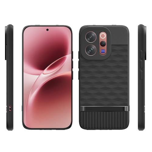 Image of Shockproof Case Compatible with Vivo V70 5G / V70 Elite 5G | Full Camera Protection | TPU Flexible Back Cover for Vivo V70 5G / V70 Elite 5G (Matte Black)