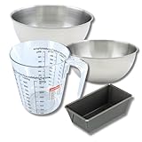 COMPOSITION: Moule en acier avec revêtement antiadhésif ILAG Special sans PFOA, bols en inox, spatule en silicone et plastique, verre en plastique