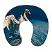 Coussin de Voyage, Coussin Nuque en Mousse à mémoire de Forme, Oreiller Cervical de Voyage Doux pour Le Soutien Cervical, pour Avion, Bureau (Cygne)