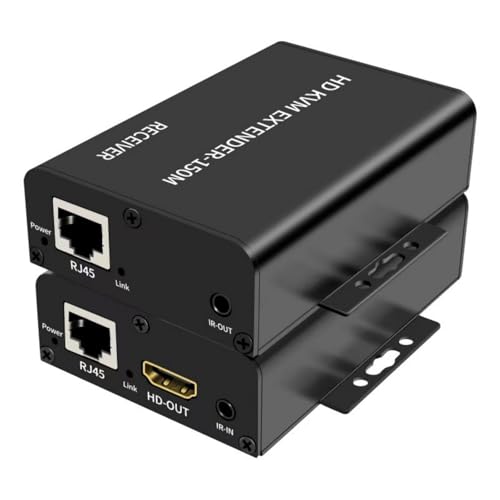 Extensor KVM contra cortes de señal HDMI a larga distancia usando cable RJ45 con USB para ratón