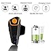 QSPORTPEAK Motorcycle Intercom Bluetooth Helmet Headset, BT-S2 Motorbike Intercom Headphone, 800M Helmet Communication System Kits with Walkie Talkie MP3/GPS & FM Radio for Riding&Skiing, 2-3 Riders