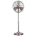 Hunter 90438 16” RETRO Stand Fan with Brushed Nickel Finish