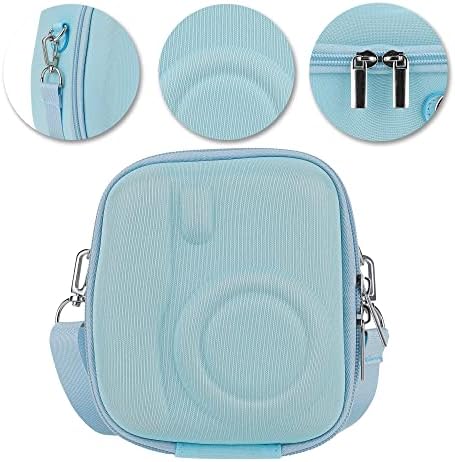 Risou Mini 11 Camera Accessories Bundles Compatible with Instax Mini 11/9/8 Camera - Package includes:Camera Case,Photo Decoration Stickers, Color Photo Frame, Colored Shoulder Straps (Blue)