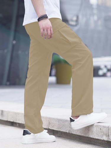 Image of LookMark Men's Cargo Pants Stylish and Comfortable | Men's Cargo Pants with Multiple Pockets | Ideal for Casual Wear, Outdoor Activities, and Everyday Use