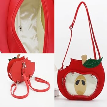 ZAROXOXS Cute A Bitten Apple Ita Bag Backpack Kawaii Pin Display