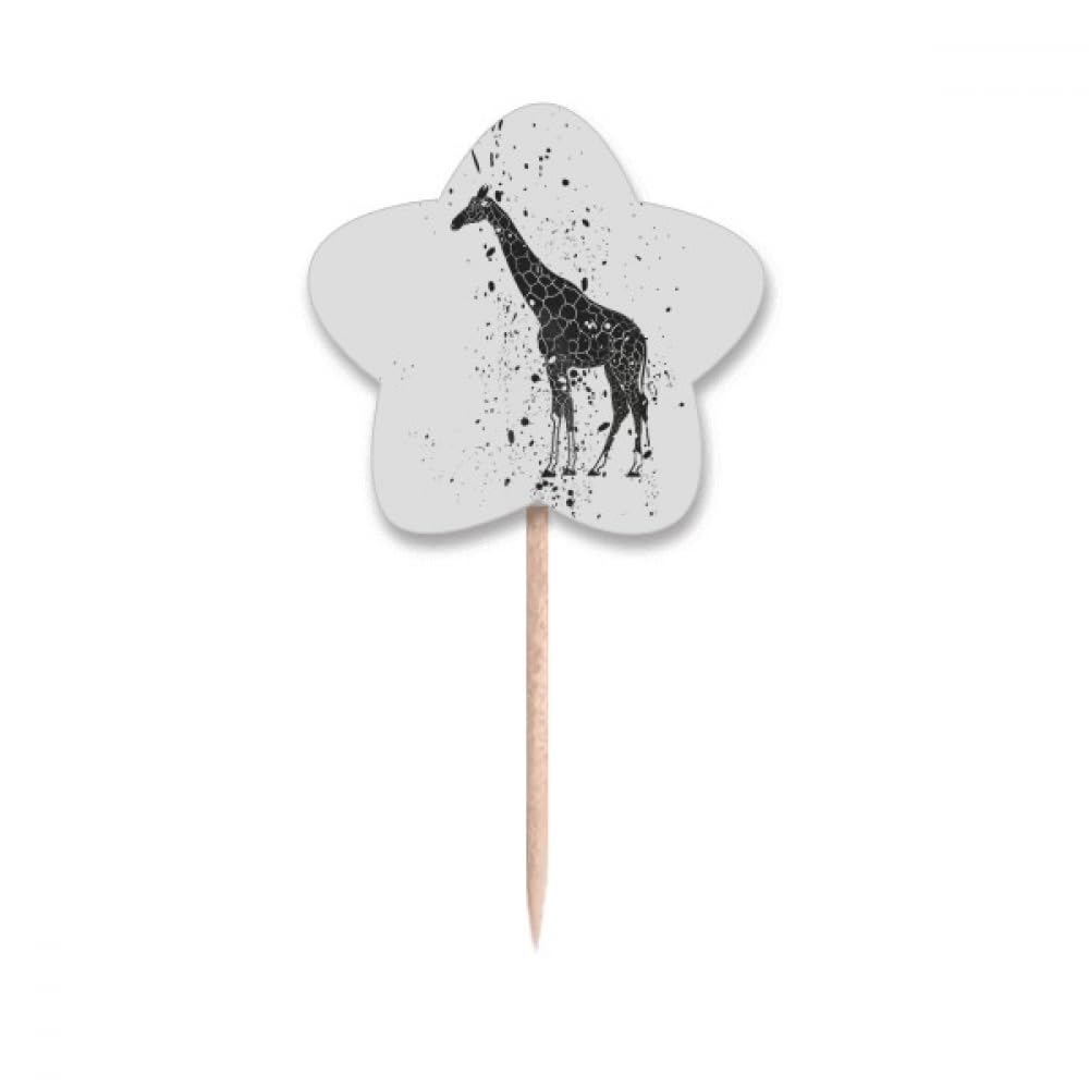 Cure-dents girafe gris anti-gaspillage pour éviter les piques jetables