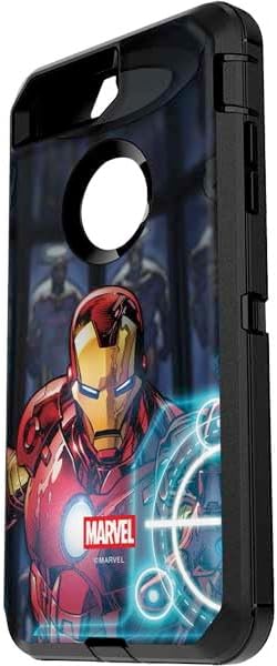Skinit Decal Phone Skin Compatible with OtterBox Defender iPhone 7 Plus - Officially Licensed Marvel Iron Man New Armor Design