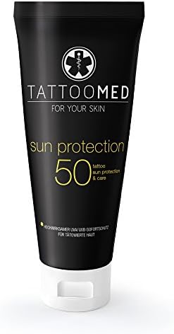 TattooMed Sun Protection SPF50 100ml - tattoo sun protection, color protection, tattoo care & cream by TattooMed