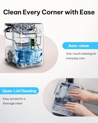 Image of Silonn Nugget Ice Maker with Carry Handle, 36 lbs /24H