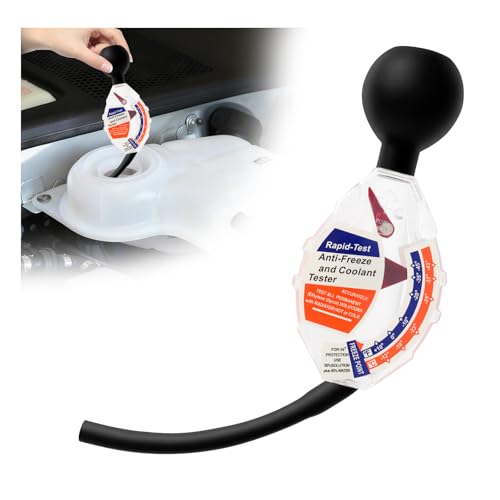 Turcee Dial Type Antifreeze Tester Automotive Tools Professional Car Coolant Tester with F/C Dual Scale Design Portable Anti Freeze Testers Automotive for Measuring Freezing/Boiling Points