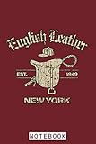  English Leather 1949 Notebook: Lined College Ruled Paper, Planner, Diary, 6x9 120 Pages, Journal, Matte Finish Cover
