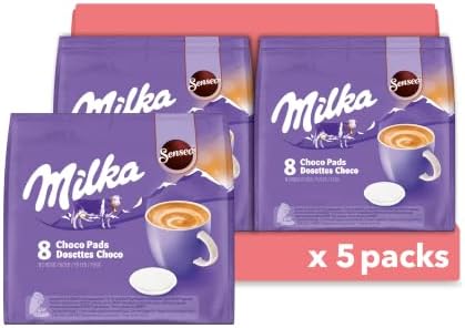 Senseo Milka Kakao Pads, 5 x 8 Getränke, 40 Kaffeepads (Verpackungsdesign kann abweichen)