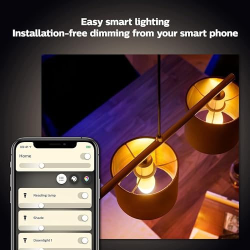 Philips Hue White E14 LED Lampen in Kerzenform 2er Pack (470 lm), dimmbare LED Leuchtmittel für das Hue Lichtsystem mit warmweißem Licht, smarte Lichtsteuerung über Sprache und App