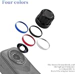 2 Pack Lens Replacement Kit for Insta360-X5, Portbale [2 Pcs] Optical Glass Cover Replacement with Removal Tool + 2 Black Ring Easy Installation, Lens Camera Kit for Insta-360X5