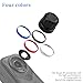 Lens Replacement Kit for Insta360 X5, Portbale [1 Pcs] Optical Glass Cover with Removal Tool + 2 Red Ring Easy Installation, Lens Camera Kit for Insta360-X5 Accessories (Black Ring)