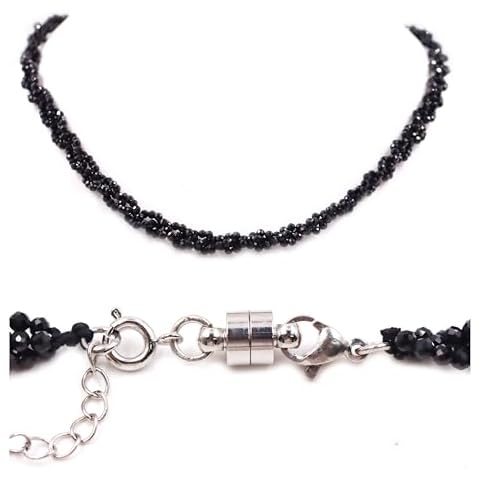 malahill Dainty Gesmstone Layered Necklace for Women Natural Stone Choker Necklace, Spinel Necklace Cover