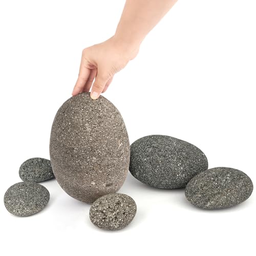 LANDEN Taiji Stone Natural Rocks(18lbs, 2~9 inches,6pcs) for Aquascape and Bonsai, Aquarium, Paludarium, Fish Tank Decoration Rocks, Landscaping Model Stone by LANDEN - Image 4