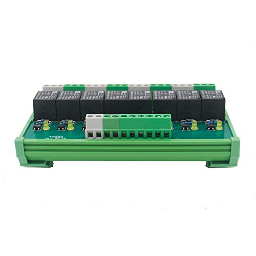 Módulo de relé FY-T738-24VACDC de 8 canales para montaje en panel DIN 3