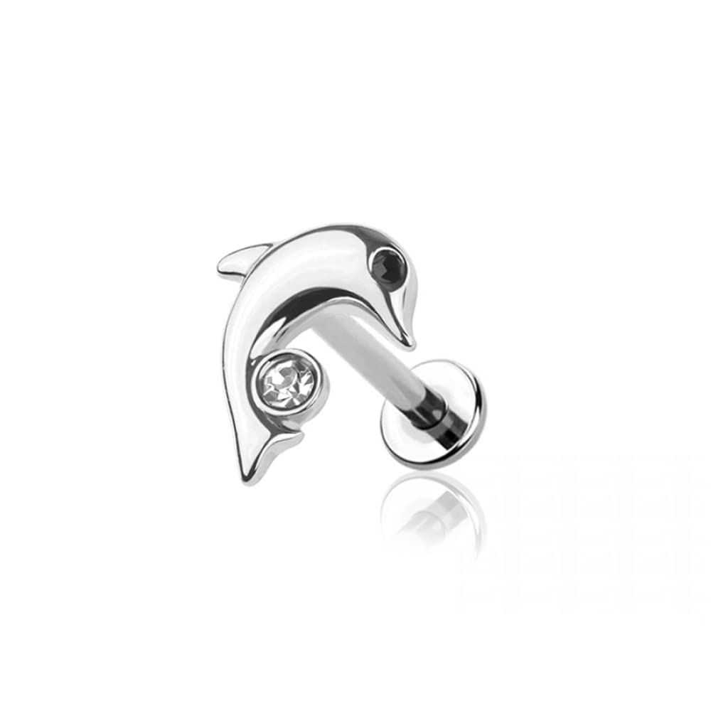 Orecchini in Acciaio SS 316L placcati ORO 13K con smalto