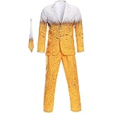 Keuyeo Men's Oktoberfest Clothing Suit Role Play Beer Party Costume Carnival Party Cosplay Suit Fancy Dress Up Costume