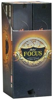 Balaji Focus Herbal Incense Sticks - Box of Twelve
