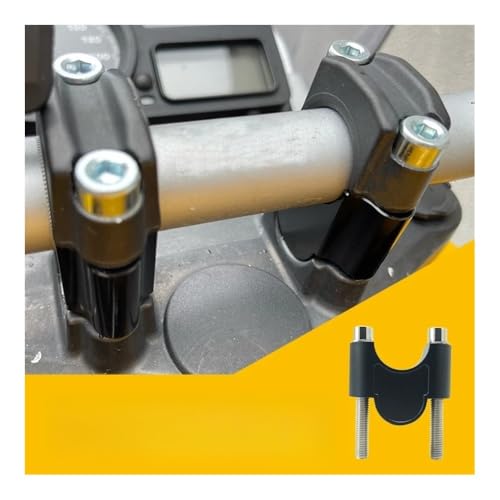 Abrazadera de manillar universal de aluminio mecanizado para elevación rígida de moto 3
