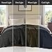 Madison Park Queen Size Blanket Ultra-Soft Microfiber Queen Size, Box Quilting with Satin Binding, All Season & Lightweight Queen Summer Blanket for Bed, Couch & Sofa, Full/Queen, Black