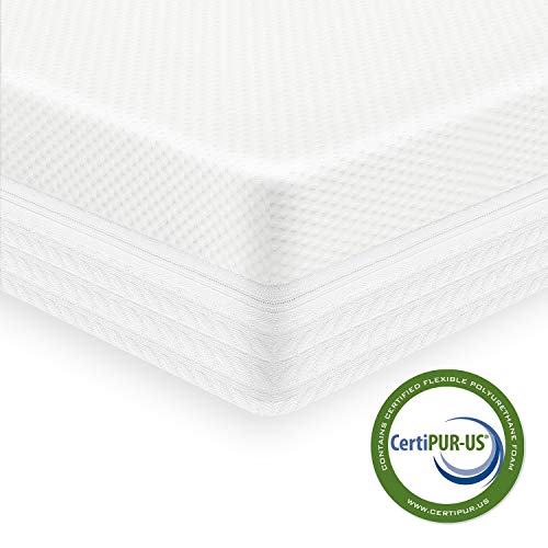 Crib Mattress and Toddler Bed Mattress, Dual Sided Sleep System, Breathable Premium Baby Mattress for Infant and Toddler with Removeable Cover, Comfort Memory Foam Reversible Baby Mattress, White