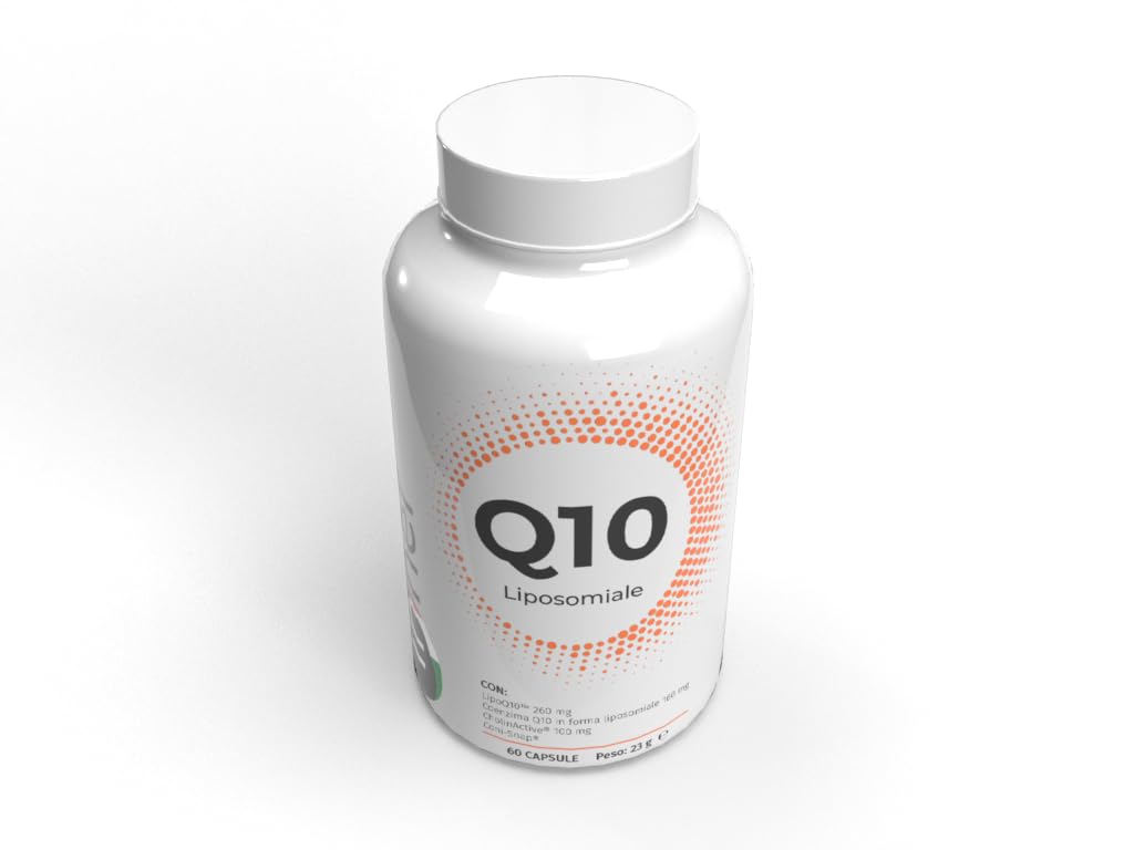 Inner Q10 Liposomiale 60 cps - Integratore Coenzima Q10 ad Alta Biodisponibilità per Azione Antiossidante, Energia Cellulare, Cuore e Performance