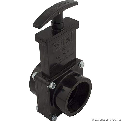 Image of Valterra 7101 ABS Gate Valve, Black, 1-1 /2 inch Slip