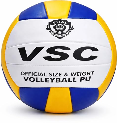 Image of Official Size Volleyball Ball for Indoor Outdoor Training Match Beach PlayDurable Volleyball for Outdoor Indoor Training Match Practice Play