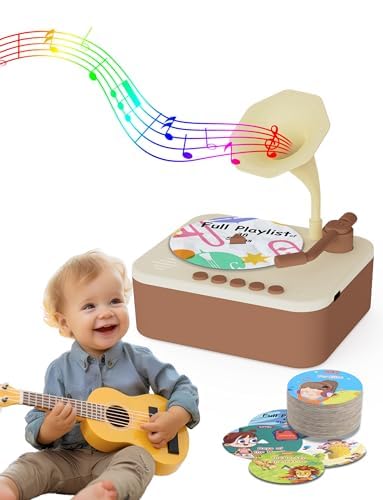 Jwatch Kids Phonograph with 96 Colorful Cards Learning...