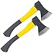 Produktbild Semptec Urban Survival Technology Holzspalter-Axt: 2er-Set universal-Beile mit Fiberglas-Stiel & gummiertem Griff, 600 g (Gartenaxt)