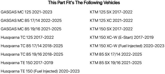 TUSK Folding Shift Lever Black/Orange Tip for KTM 150 XC-W (E-Start) 2017-2019