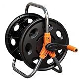 OasisTrim Garden Water Hose Reel Cart, Holds up to 50-80 Feet of 5/8-Inch Hose, Portable...
