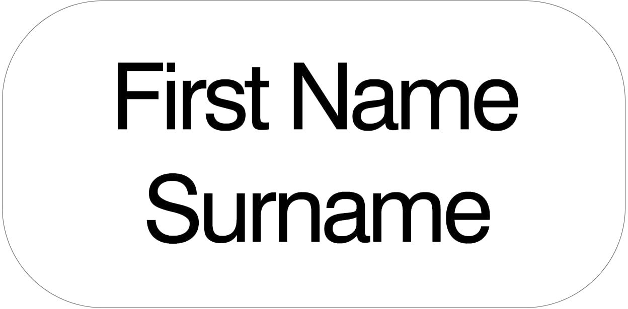 120x Personalised Garment Name Stickers, STIKINS Label for Children's School Uniform Clothes Labels For Kids Children, New Stick In Name Labelling NO NEED TO IRON ON/SEW, Adhesive White Vinyl For School Wear, Message Name To Be Printed