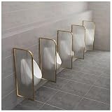 CAFIEDR Parete divisoria per Bagno Dorata - Divisorio in Acciaio Inox per bagni pubblici 40x100 cm - Perfetto per Centri Commerciali e spazi Commerciali, Oro-40x100cm/15,7x39,3