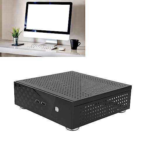 Gabinete de computadora de escritorio, Gabinete Mini ITX resistente, buena disipación térmica, ligero y delicado para computadoras de hotel y terminales de autoservicio miniatura 3